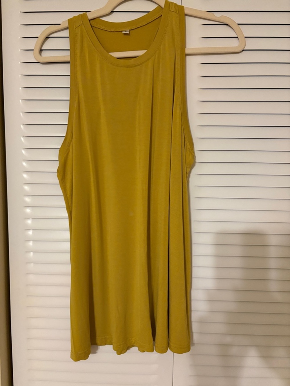 Sleeveless Top in Mustard Yellow